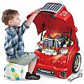 Play Pretend Mechanics Engine Playset with Steering Wheel, Removable Parts, Lights, and Sounds! Engineering Fun for Ages 3+