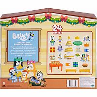 Bluey's Christmas Advent Calendar, This Very Festive Bluey Surprise Pack Has 24 Surprises Behind 24 Different Windows