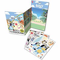 Bluey Colorforms Travel Reusable Sticker Set for ages 3+ 