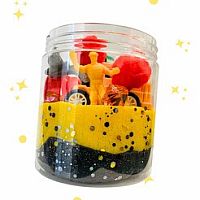 Dough House Construction Trucks Magical Sensory Dough Jar 16oz