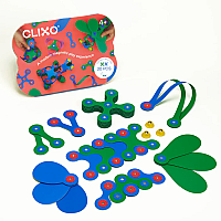 Clixo Crew Pack Magnetic Building 30 Piece Set - Blue & Green