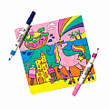 Ooly Colortopia Color By Number Paint Marker Kit - Unicorn Funland