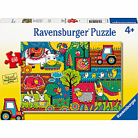 A Day at the Farm 60 Pc Puzzle