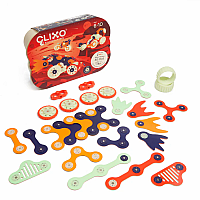 Clixo Crew Pack Magnetic Building 30 Piece Set - Glow in The Dark Mars Rovers 