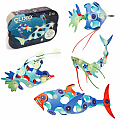 Clixo Crew Pack Magnetic Building 30 Piece Set - Ocean Creatures Glow in The Dark 