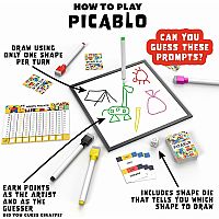 Picablo - The Shape Drawing Family Game, Fun for All Skill Levels, Party, Art, Sketch, Board Game for 2-8 Players, Competitive a