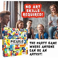 Picablo - The Shape Drawing Family Game, Fun for All Skill Levels, Party, Art, Sketch, Board Game for 2-8 Players, Competitive a