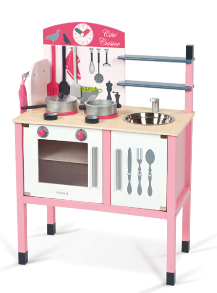 Janod Maxi Cuisine Pink Play Kitchen Building Blocks   Pinkmaxi 