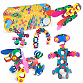 Clixo Magnetic Building Toy 42-pc Rainbow Pack