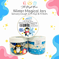 Winter Wonderland Magical Sensory Dough Jar by Dough House- Fun Size 5oz